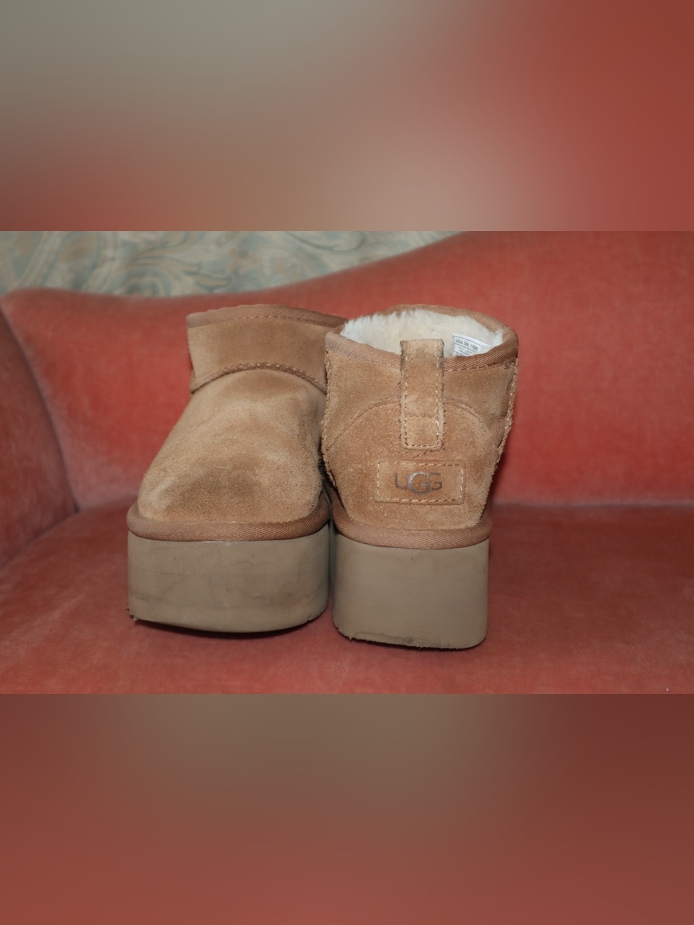 UGG Classic Ultra Mini Platform Boots Chestnut Size 6 | 1135092